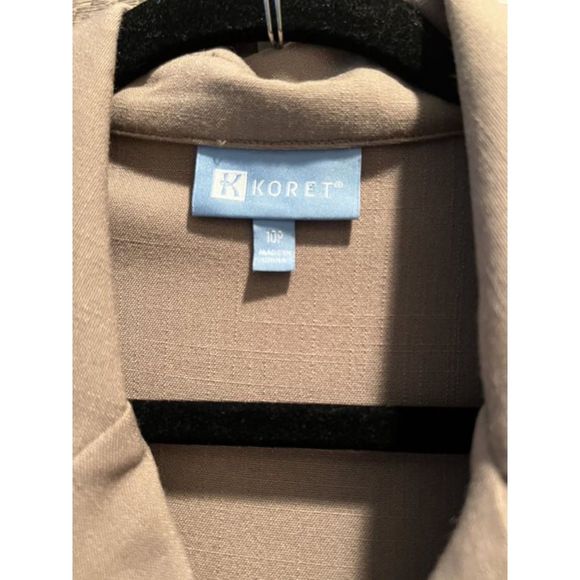 Koret Button Up Below Knee Dress Size 10 Petite - Picture 2 of 5